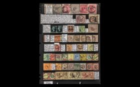 Stamp Interest - GB Collection from 1841 2d pair up to 1925 and as shown in photos on hagners and