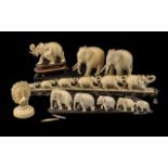Collection of Antique Oriental Ivory Figures,