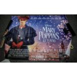 Mary Poppins Returns First Edition Quad Poster Signed This item is very special indeed,