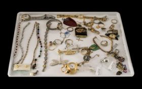 Collection of Quality Costume Jewellery comprising: bracelets, rings, brooches, pendants,