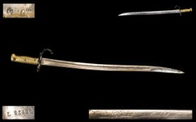 A French Bayonet & Scabbard dated 1871. No. L83420.