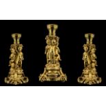 Henri Picard Paris Stamped Antique Ormolu Group of fine quality, depicting three Cherubs with a