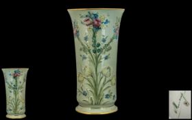 James Macintyre/ William Moorcroft Signed Tall Tubelined Vase decorated with roses,