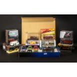 A Collection of Diecast Models comprising Porsche 911 Carrera, Corgi Scotch whisky double deck bus,