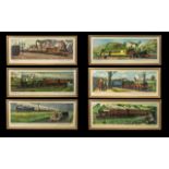 Railway Interest - Collection of Six C Hamilton Ellis 1950s Carriage Prints mounted and framed