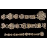 Dutch - Early 19th Century Superb Quality Silver Repousse Work Ladies Belt,