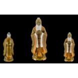 Chinese Export Mid 20th Century Shiwan Mudman Figure of large proportions. 'Sage - Wiseman' with