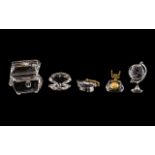 Collection of Five Miniature Swarovski Figures,