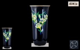 Ando-Jubei Company (fl 1876-1953) Fine Enamelled Trumpet Shaped Vase of Large Size and Exhibition