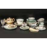 Large Box of Mixed Porcelain, China and Glass Items, comprising: Spode wall plates, assorted plates,