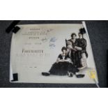 The Favorite First Edition Quad Poster Full Cast Signed This item is very special indeed,