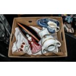 Box of Assorted Pottery & China all as found,