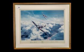 Aircraft Interest - Edmunds War Plane Limited Edition Signed Print 'Spitfire' by Robert Taylor,