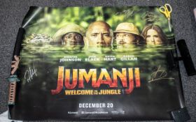 Jumanji The Next Level First Edition Quad Poster Full Cast Signed This item is very special indeed,