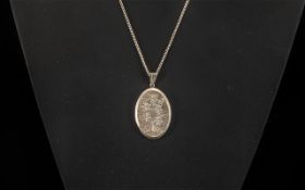 Sterling Silver Locket & Chain,