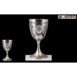 Walter and Edward Barnard Superb Quality - Large / Heavy Sterling Silver Chalice,