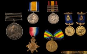 A Family Group Queens South Africa Medal with three clasps Wittebergen,