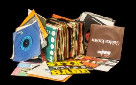 Approximately Fifty Pop Music Singles, 45s, from the 1960s/70s; various artists, eg.Rolling