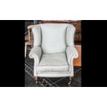 Modern Laura Ashley Style Wing Armchair