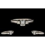 Contemporary Designed 18ct White Gold Di