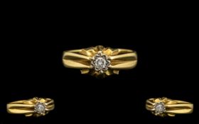 18ct Gold Gents Diamond Ring set with a