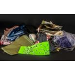 Collection of 19 Scarves and Pashmina's Comprising of Horse, Butterflies, Birds, Sailboats, Zebra,