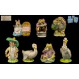 Beswick Beatrix Potter Figures ( 7 ) Seven In Total. Comprises 1/ Mr Jackson, Brown Toad.