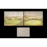 Golf Prints In Original Folder for 100th Open Championship at Royal Birkdale - July 1971. ( 6 )