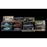 James Bond Interest: Collection of 007 Diecast models all boxed and in mint condition, eleven in