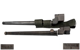 Two British WW2 Mk4 Spike Bayonets.