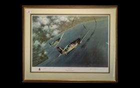 Aircraft Interest - Edmunds War Plane Limited Edition Signed Print 'Chariots of Fire' by Gerald