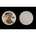 United States of America Silver Dollar, Enamelled - Date 2004. Silver Purity 1 oz of .