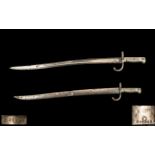 French Bayonet and Scabbard, dated Jun.1869, No.