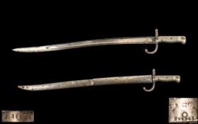 French Bayonet and Scabbard, dated Jun.1869, No.