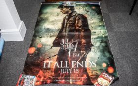 Harry Potter Deathly Hallows Part 2 Rare Huge UK Premiere Poster Cast Signed This