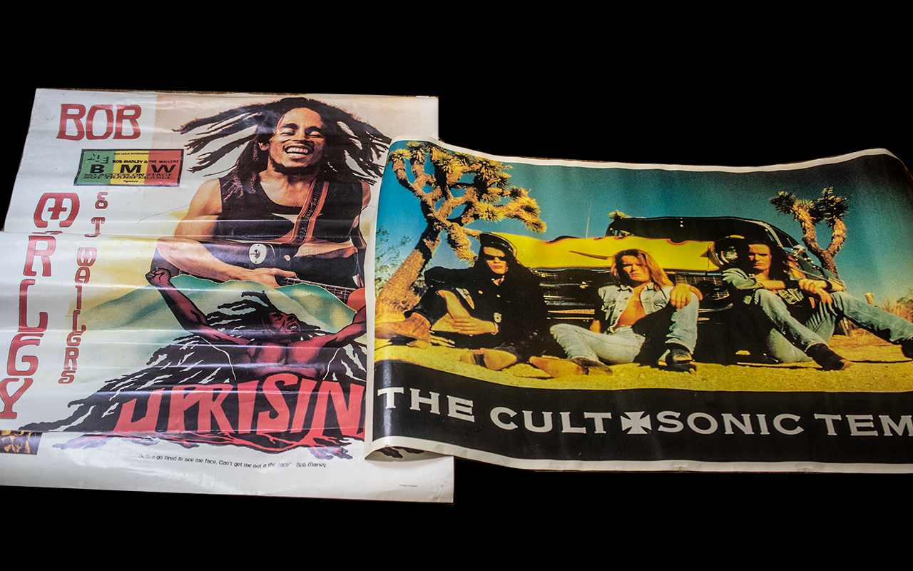 The Cult 'Sonic - Temple' Poster, unframed, 35 inches (87.5cms) x 25 inches (62.