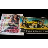 The Cult 'Sonic - Temple' Poster, unframed, 35 inches (87.5cms) x 25 inches (62.