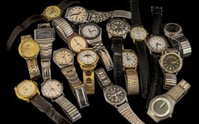 Twenty Various Gentlemens Vintage Wristwatches,