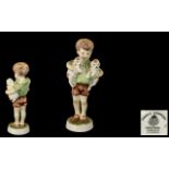 Royal Worcester Hand Painted Porcelain Figure ' Worcester Children ' Threes Company. RW.4158.