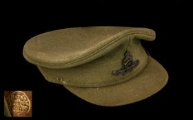 Royal Artillery Officer's Service Dress Peaked Cap.