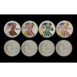 United States of America Collection of Enamelled 1 oz Fine Silver Liberty Dollars ( 4 ) Silver