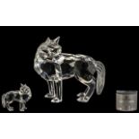 Lovely Swarovski Figure of a Fox. Nr A 7550 NR 000 002, Comes with Box and Certificate.