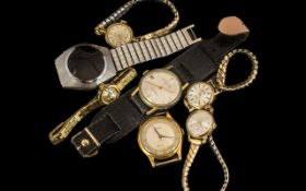 Mixed Selection of Ladies and Gentlemen's Vintage Watches comprising Cardinal, Smiths, Rotary,