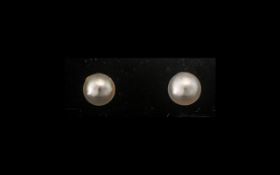 Japanese Akoya Pearl Stud Earrings,