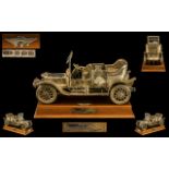 A Superior Quality and Finely Detailed Sterling Silver Model Car of Large Proportions.