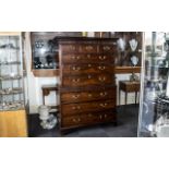 Georgian Mahogany Chest on Chest circa 1780s, with graduated drawers to the top,