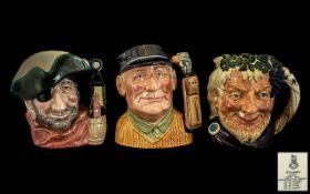 Royal Doulton Collection of Handpainted Character Jugs (3 in total). 1.