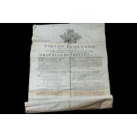 Pietro Leopoldo Proclamation, printed in 1779, in Firence; 'Arciduca di Austria,