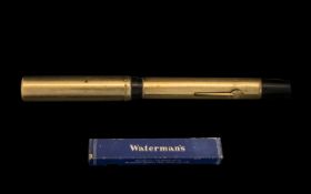 Waterman's Rolled Gold Fountain Pen in box, with 14k nib.