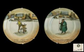 Two Royal Doulton Dickens Ware Plates 'Sam Weller' 02947, and 'Tony Weller' 03020.